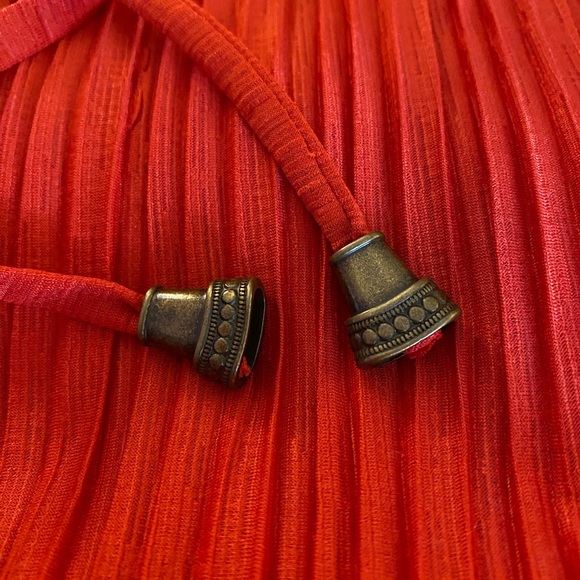 Free People Vibrant Red Long Sleeve Dress - Picture 8 of 10